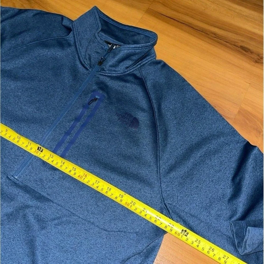 Mens The North Face‎ Half Zip Blue Lightweight Pullover Jacket